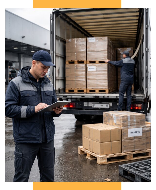 Доставка грузов из Беларуси от 15459 р. логистика СетСервис-Еск